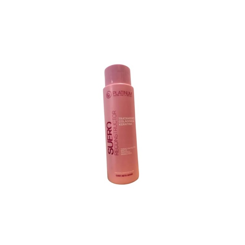 Tratamiento suero reconstructor keratina y colageno,Nueva presentacion Platinum 220 gr.