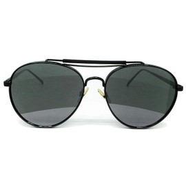 RAKOSTA c2947 Oversized Mirrored Retro Flat Aviator Women Men Vintage Sunglasses (SILVER, METAL FRAME)