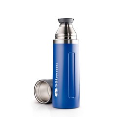 GSI Outdoors Adult Unisex Glacier Vacuum Bottle Thermos Flask, Blue (Blue), 1 L