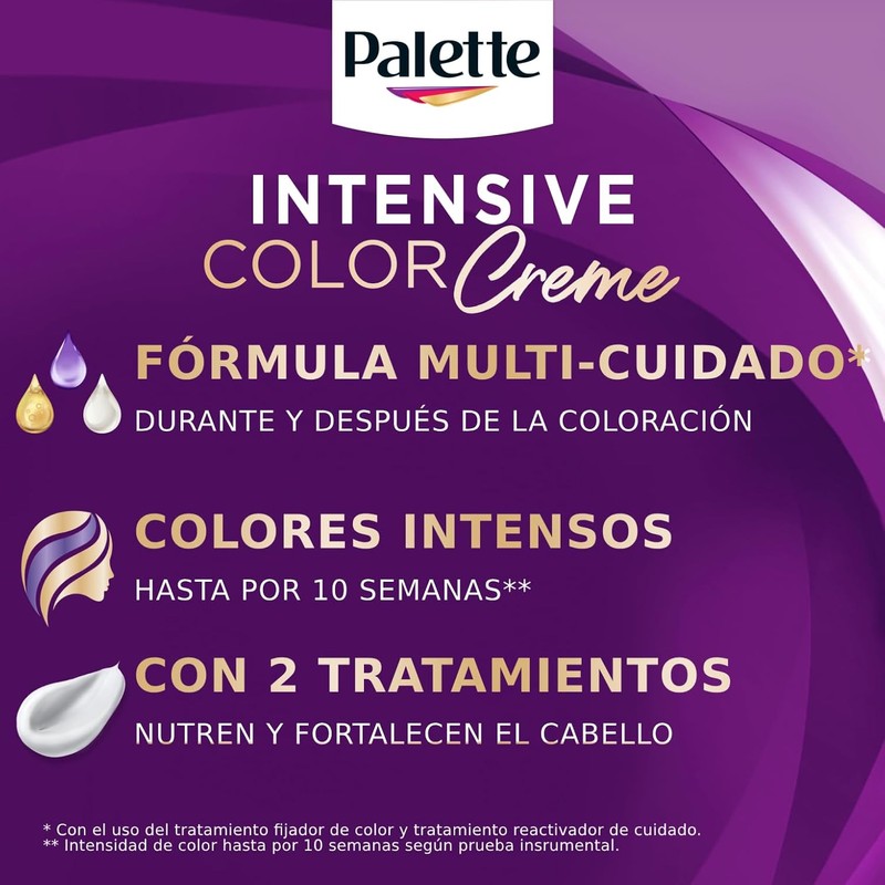 Palette Tinte para cabello color creme, rubio extra claro cenizo