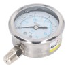 Pressure Gauge Stainless Steel Vibration Resistant Oil Manometer 1/4in NPT