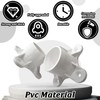 carvedexquisitely 25 Pack 1/2 inch PVC Flange Table Leg Cap