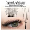Pestañas Postizas Itntfn 5d Forma U Naturales Y Voluminosas