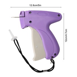 Clothes Tagging Gun,Standard Clothing Brand Label Gun Portable Garment Price Tag Gun 5 Replacement Tagging Gun Needles + 1000 Pieces 8mm tag Gun barbs for Clothes Socks Price Labels Hat (Purple)