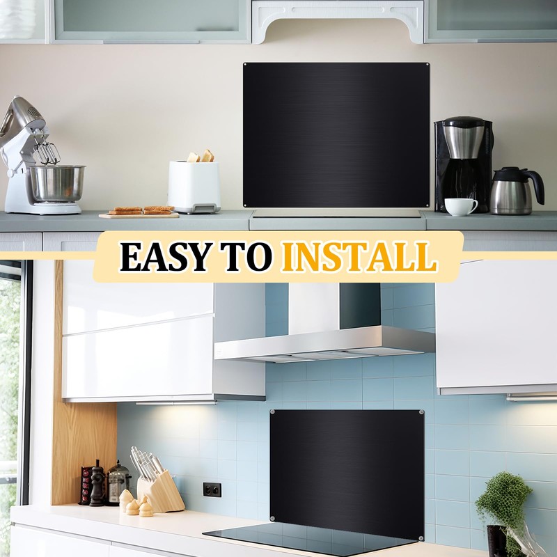 Yaocom Stainless Steel Backsplash Range Hood Stove Backsplash Back Stainless