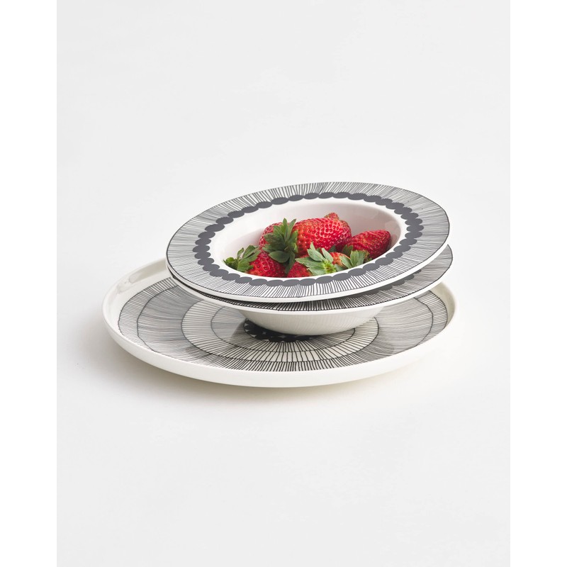 MARIMEKKO Oiva Siirtolapuutarha Deep Dinner Plate — Refine Your Kitchen