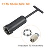 MECCANIXITY G9 Light Socket Rings Metal Lamp Shade Holder Ring