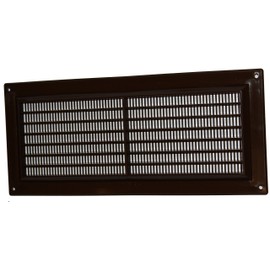 Air Ventilation Plastic Grill Cover 130mm x 300mm/Brown