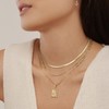 KissYan Gold Layered Necklace Set for Womens, 14K Gold Plated