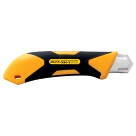 Olfa XH-1 Heavy-Duty Cutter Yellow Polypropylene and Black Elastomer Body 25 mm Blade