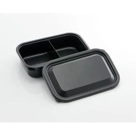 Skater LFP8-A Storage Container, Kitchen, M, 28.7 fl oz (830 ml), Fluffy Lid, Lightweight, Food Lunch Case, Made in Japan, Smoke Black
