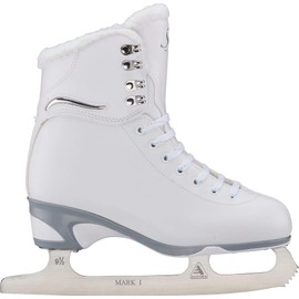 Jackson Ultima Finesse JS181 Figure Ice Skates Bundle with Skate Guards, Skating Bag, Towel/Color:Blue/Width: Medium/Size: Youth 11 (Kid's)