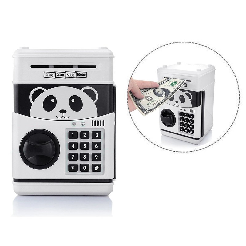 Itian Cartoon Piggy Bank Coin Piggy Bank ATM Deposit Machine