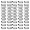 50pcs Hair Extension Clips Set Stainless Steel DIY 8 Teeth