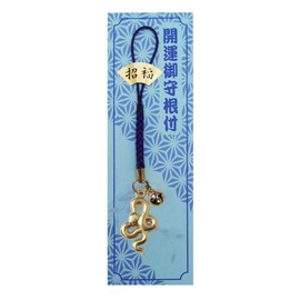 Daio Seisakusho Zodiac Amulet Strap, Lucky Charm, Gold, Die-Cast Rope Strap, Includes Mount, Made in Japan, Realistic Chinese Zodiac, Zinc, Moonstone agate, no jewels moonstone