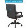 CLATINA Mid Back Leather Office Executive Chair Lumbar Support Padded
