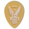 Clayton Ultem Gold Small Teardrop Guitar Picks - .94mm 3
