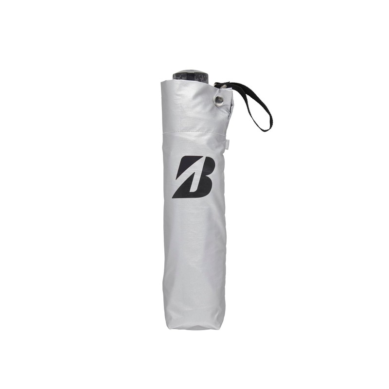 Bridgestone UM2403SV Folding Silver Umbrella, Silver, 2024 Model
