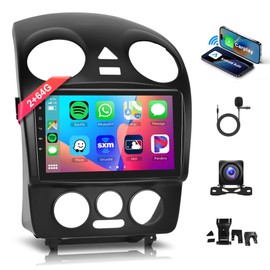 2+64G Android Car Radio Stereo for VW Volkswagen Beetle 2004-2010 with Wireless Carplay Android Auto, 9’’ Touch Screen with Bluetooth GPS Navigation WiFi Mirror Link FM/RDS EQ AHD Backup Camera SWC
