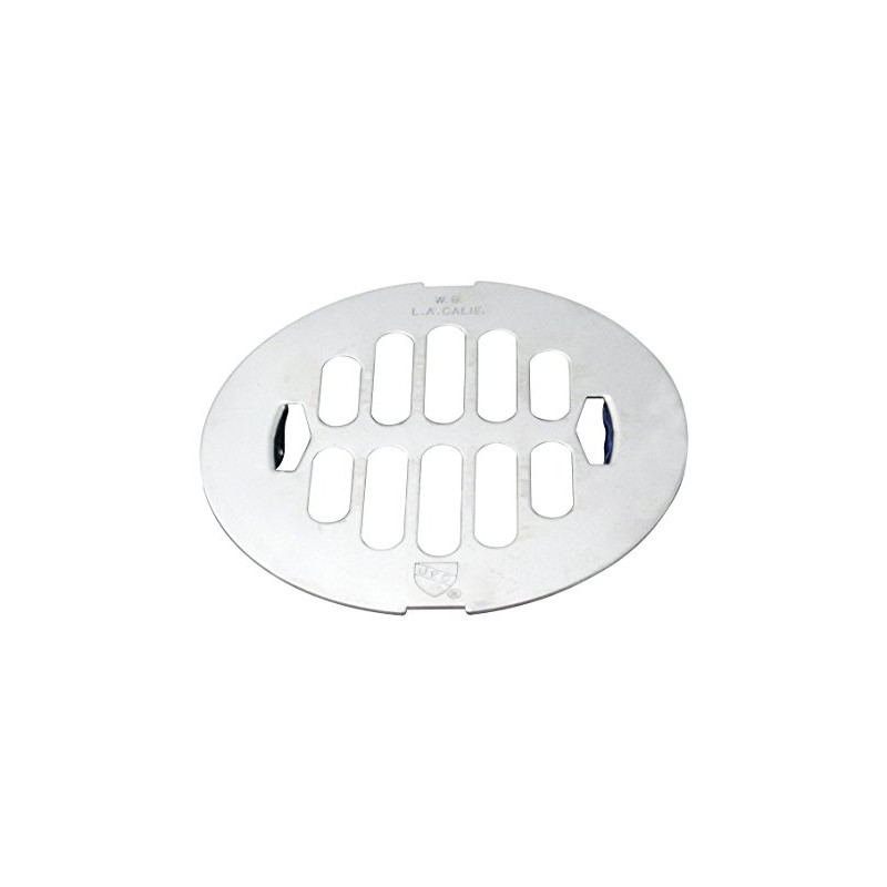 Westbrass 4-1/4" OD Snap-in Shower Drain Strainer, Polished Chrome, D3198-26