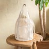 Hanging Bathroom Shower Tote Bag with Drawstring and Side Pockets,