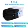 Black Masks Disposable, Black Face Masks for Adults - 4