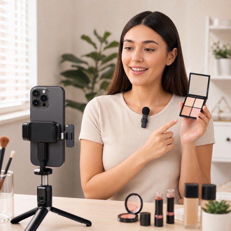 Wireless Lavalier Microphone for Video Recording - Compact Clip-On Audio