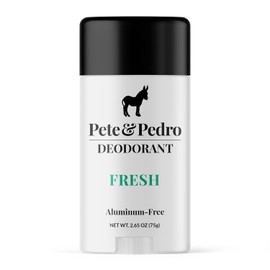 Pete & Pedro Desodorante Fresco | Desodorante Natural, Libre de Aluminio - Aroma de Eucalipto y Menta Verde para Hombres y Mujeres | Control de Olor, Protección Contra El Sudor | Sin Parabenos, Vegano