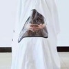 Professional Hair Cutting Cape with Phone Viewing Window Clear Viewing Panel