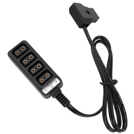 Photography Power Supply Camera 1 to 4 D tap Splitter Cable (Straight Splitter Cable)