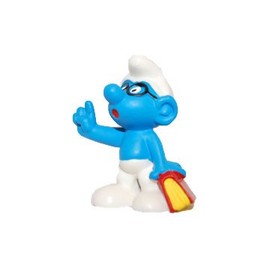 20094 - Bookworm Smurf by Schleich from the Smurfs - vintage rare item
