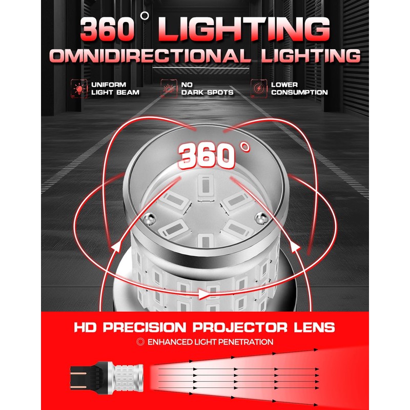 7443 LED Bulb Fit for Honda Civic 2001-2015, Accord 2003-2005