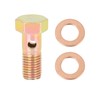 X AUTOHAUX M8x1.0mm Metric Thread Banjo Bolts Brake Fitting Adapter