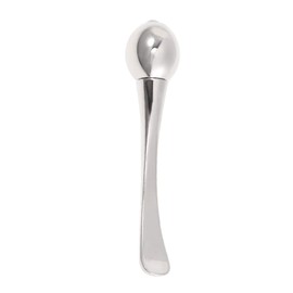 Healifty Cosmetic Spatula Zinc Alloy Eye Cream Applicator Tool Face Beauty Skin Care Roller Massage Face Women Golden 351911ZVET Silver