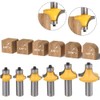 Mesee 6 Pieces Round Over Edging Router Bit Set, 1/2-Inch