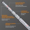 Firecore 16-Foot Aluminum Grade Rod - 10ths, 5 Sections Telescopic