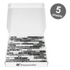 Elephantile Black & White Glass Linear Tile for Kitchen Backsplash