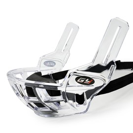 GY Hockey Lower Face Shield Cage – Adult Ice Hockey Half Cage Protects Lips & Teeth – Lightweight & Breathable – Includes Chin Cup, Fits Most Helmets