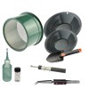 Black Mini Gold Classifier Screen & Gold Pan Panning Kit