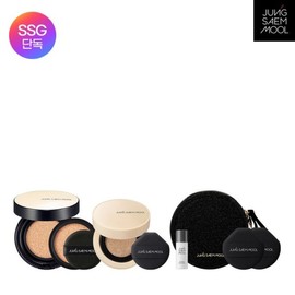 Jeong Saemmul 에센셜 스킨 누더 쿠션 (리필포함) + 쿠션 컨실러 + 블랙라운드파우치 + 물크림 8ml + ... Essential Skin Nuder Cushion (includes refill) + Cushion Concealer + Black Round Pouch + Water Cream 8ml + ...