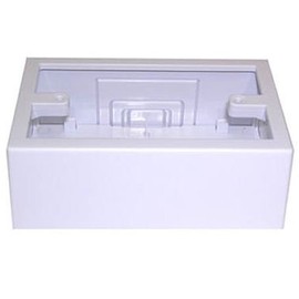 WireTrak Cable Raceway on a Roll – Single Junction Box – Paintable White PVC Plastic – TV Wire Concealer – Plastic Wire Conduit – Wall Cord Cover