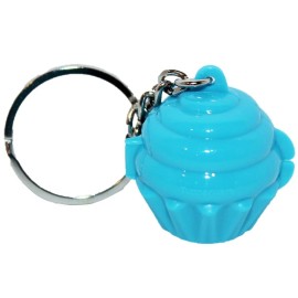 Tupperware 1 New Tupperware Cupcake Keeper Keychain Tiny Treasure Gadget Blue