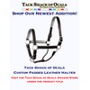 Tack Shack of Ocala Leather Halter with Customized Engraved Name