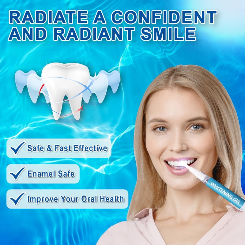 Shynova Teeth Bleaching Set for White Teeth: Teeth Whitening Kit