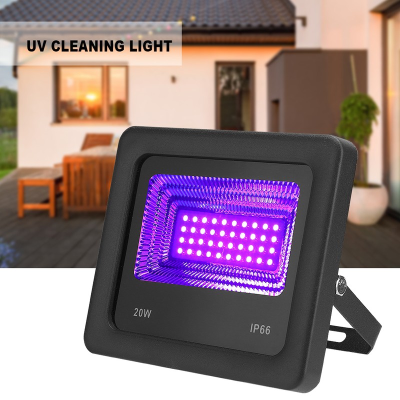 20W UV LED Cleaning Light Mite Removal Waterproof Ultraviolet Cleaning
