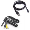 Marg USB +A/V TV Cable Cord for Olympus FE-300 FE-290