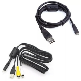 Marg USB +A/V TV Cable Cord for Olympus FE-300 FE-290 FE-280 FE-250 FE-240 230 Camera