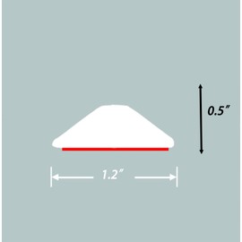Dalrun 39" Collapsible Shower Threshold Water Dam Shower Barrier Silicone 0.5" H x 1.2"W (Black)