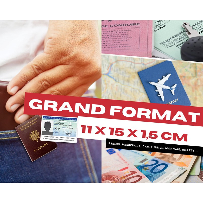 Frédéric Johns® - Large Classic Leather Wallet - RFID Wallet