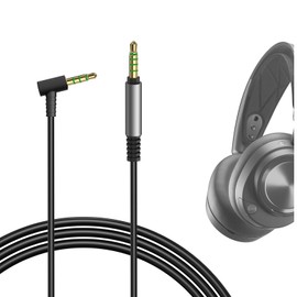 GEEKRIA QuickFit Audio Cable Compatible with SteelSeries Arctis Nova Pro Wireless X, 7P Wireless, 7X Wireless, 1P, 1X, 1 Cable, 3.5mm 5 Pin Aux Replacement Cable (1.2m)